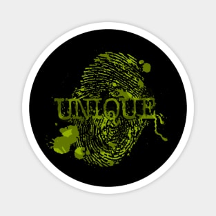 Unique Army Green Thumbprint Magnet